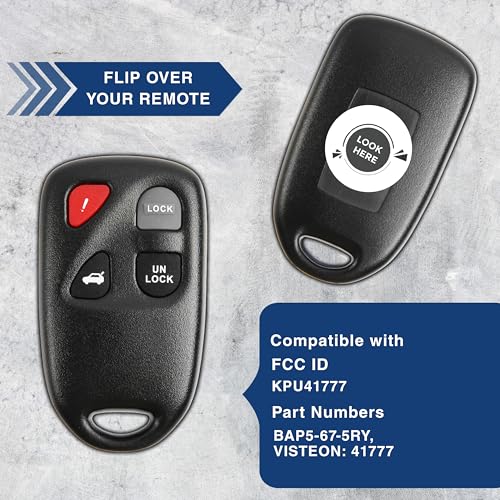 Mando Mazda 3 KPU41777 KeylessOption para solucionar la pérdida de llaves con un pack de 2 5