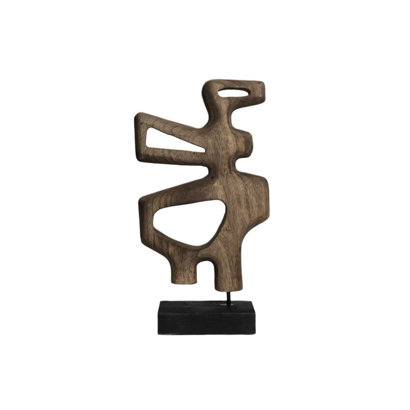 AILIUXIAOYAN Home Hecor Wooden Geometric Art Sculpture Mid-style Indoor Desktop Decoration.