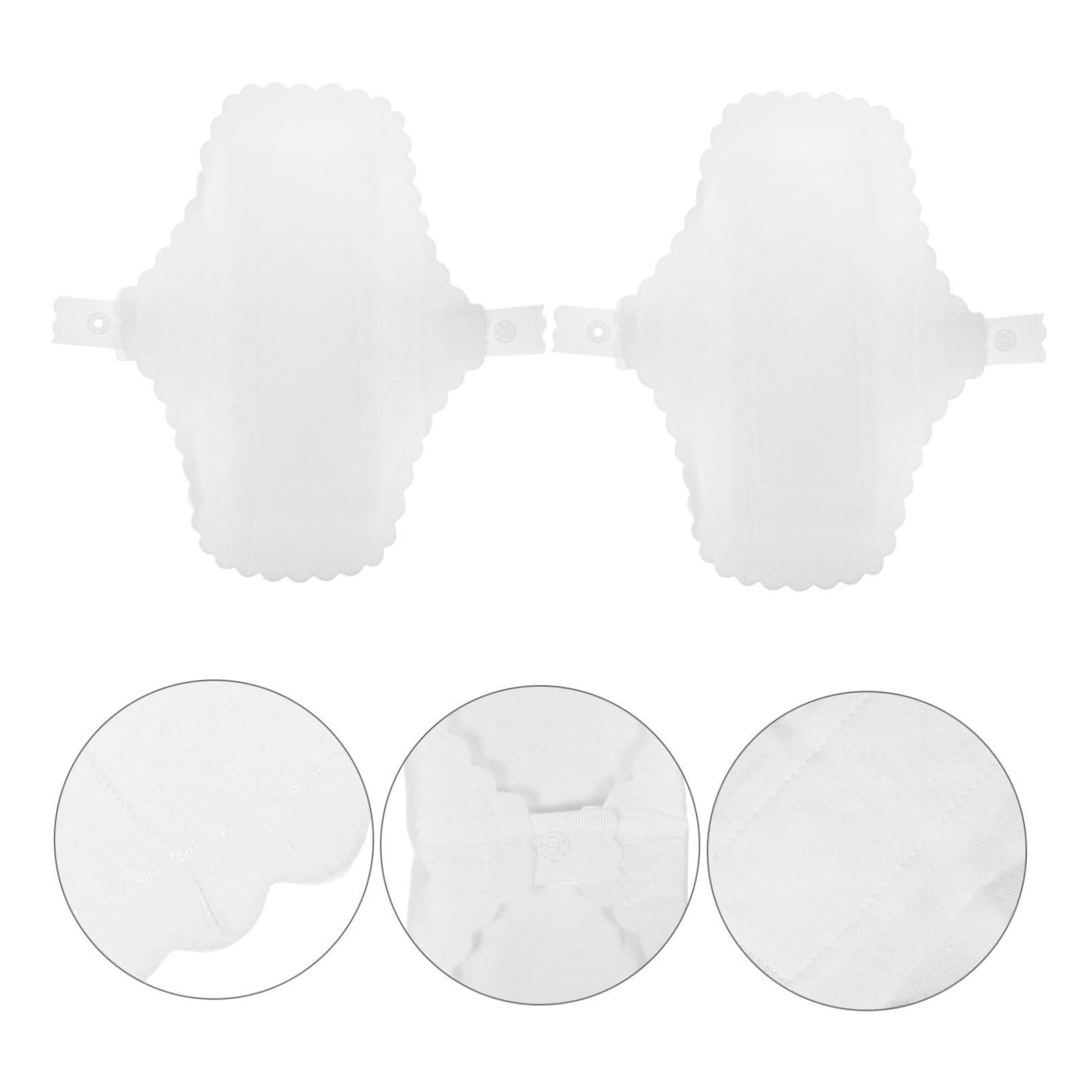 minkissy 2 Set Di Assorbenti Mestruali in Cotone Lavabili E Riutilizzabili Per Le Donne Eleganti Decorazioni in Pizzo 10 Pezzi * 2