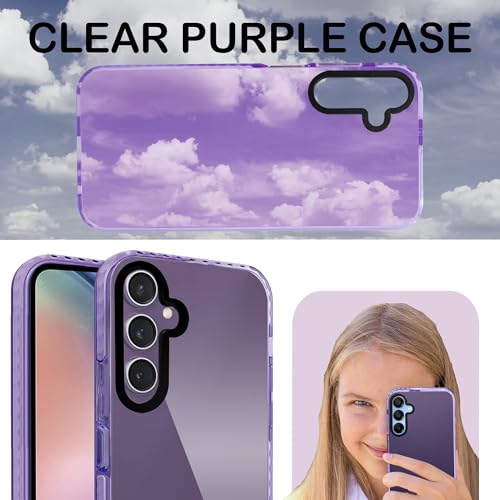 Image of A rtistque Ultra Stylish Back Cover Case for Samsung Galaxy S23 FE 5G | Premium Shockproof TPU | Protective Design | Samsung S23 FE Bumper Back Cover - Purple