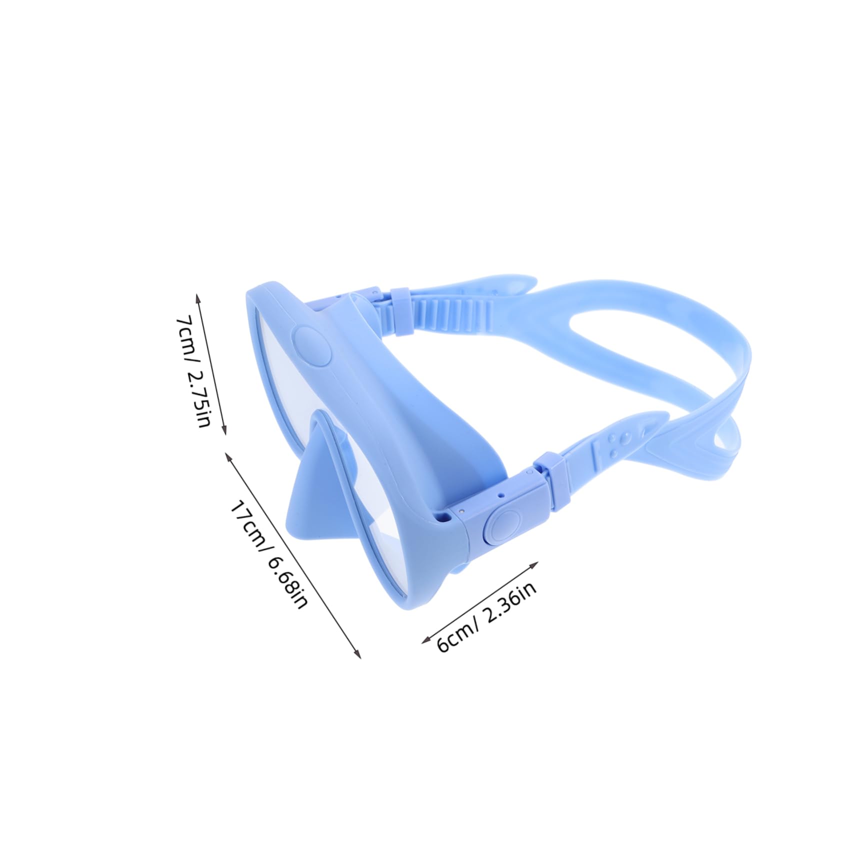 BESPORTBLE Máscara de Snorkel para Adultos de 1 Juego con Estuche, Silicona