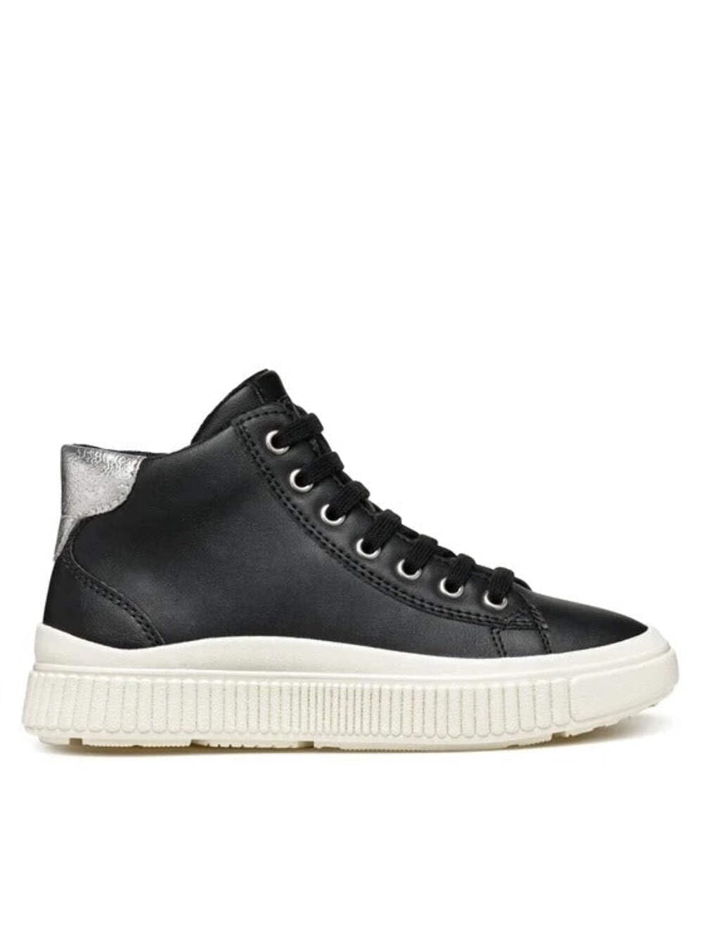 Geox J LAQUINNY Girl F, Sneaker, Black
