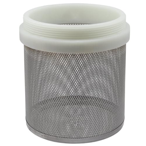 WITTKOWARE Edelstahl-Saugkorb mit Nylongewinde, Pumpen-Ansaugfilter, engmaschig, 4' (DN100)