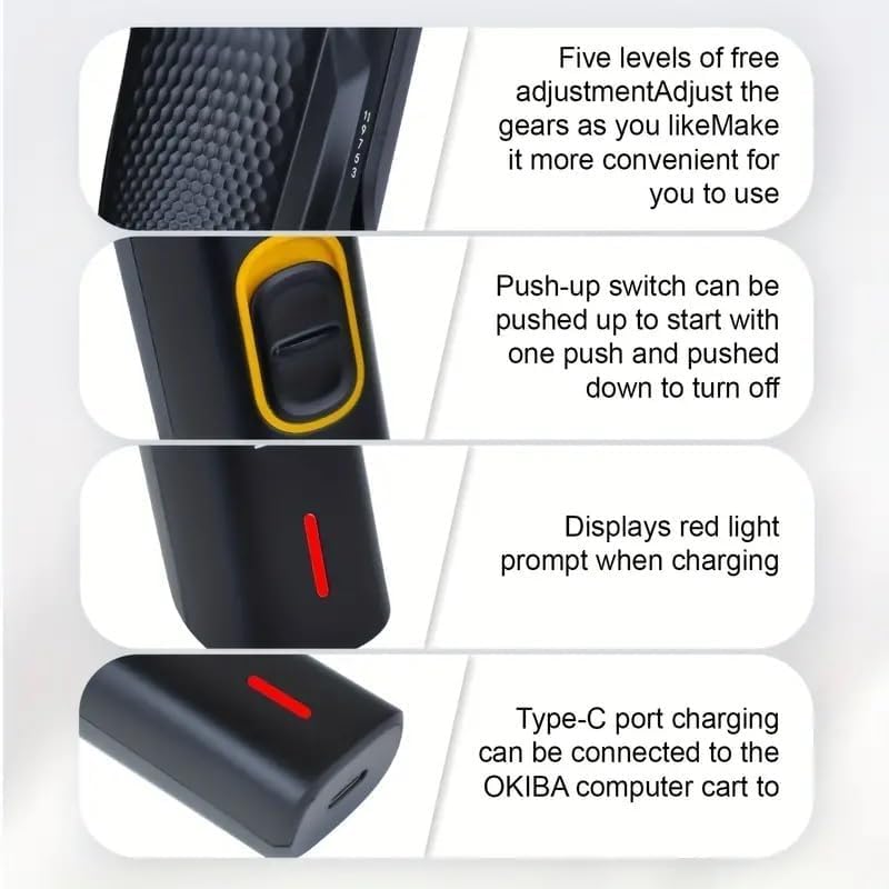 Image of Hair Trimmer for Men AT-509 Professional | Beard, Body Hair Cutting Machine For Man | Type - C Fast Charging | Adjustable Combs | 90 Min Run Time | Men's Beard Finishing Battery Powered
