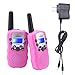 Produktbild Fetoo Walkie Talkie für Kinder PMR446 mit Akku, Ladekabel 0,5W 8 Kanäle VOX Taschenlampe Funkgeräte (2er-Set, Pink)