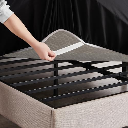 Image of Hearth & Harbor Extra Deep Pocket Full Fitted Sheet - Fits 18 to 24 Inch Mattress - Ultra Soft 1800 Microfiber, Wrinkle-Free & Breathable - Hotel Luxury Fitted Sheet Only, Black