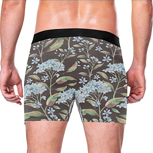 Bóxer para Hombre Calzoncillos Pack de 2 Ropa Interior Cómoda Planta Flor Verde 3