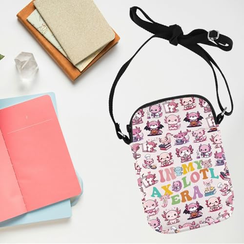 TGBJE Axolotl Themed Crossbody Bag Axolotl Animal Lovers Gift Mexican Walking Fish Adjustable Strap Bag Water Dragon Gift3