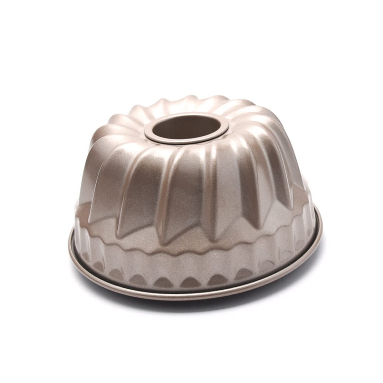 Ciieeo 4 Pièces Moule a Gateau Poêle Étain Air Mousse Doublures Cheesecake Miche De Moules à Bagels Gâteau Boîtes De Conserve Panettone Moules à Beignets Acier Carbone Golden