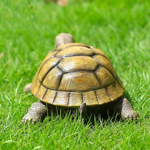 Tortuga de jardín de resina ideal para dar vida y encanto a tu patio exterior 8
