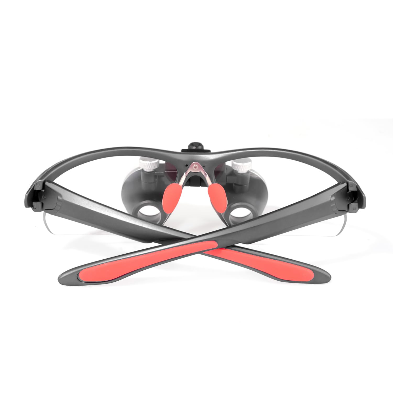 Loupes 2.5X 3.5X Magnification Binocular Magnifier Optical Glass Lens (2.5X, Black)