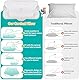 Ehomfory Nackenkissen Kopfkissen Memory Foam Kissen, Ergonomisches Kopfkissen Seitenschläferkissen für Seiten, Rücken, Bauchschläfer (Weiß)