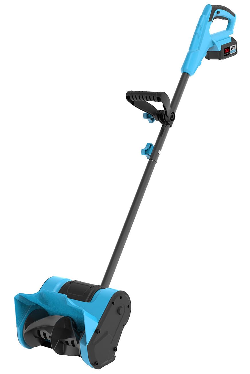 AGT Akku Handschneefräse: 18-V-Akku-Schneebürste & -Schneefräse + Ladegerät, 25 cm, 2.700 U/Min. (Schneeräumer, Schneefräse mit Akkuantrieb, EIS)