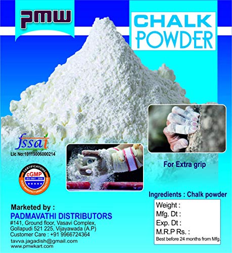 pmw Chalk Fine Powder for Art & Craft Making (White, 250 Grams)