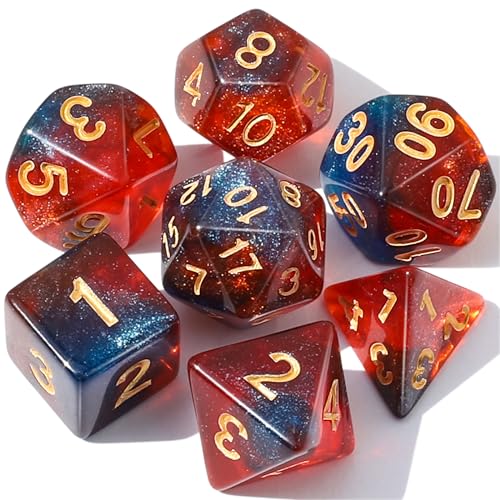 Image of CiaraQ 7pcs Polyhedral Dice Set for Dungeon and Dragons MTG Table Games