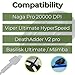 Razer USB Charging Cable Compatible with Naga Pro, DeathAdder V2 Pro, Viper Ultimate, Basilisk Ultimate, Hyperspeed Lightest Cyberpunk 2077 Mouse USB Charger Cord