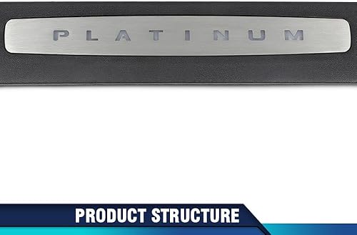 Miniatura 6 de PIT66 Juego de placas iluminadas de platino para umbral de puerta compatible con Ford F250 F350 F450 F550 Super Duty Crew Cab Only 2017-2022