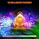 DUSKTEC LED Strahler RGB mit Stecker Dimmbar, Außenstrahler Bunt 80W 2 Stück, Outdoor LED Fluter Warmweiss 230V, Smart Flutlicht Flutlichtstrahler Bluetooth APP Steuerbar für Baum Garten Innen