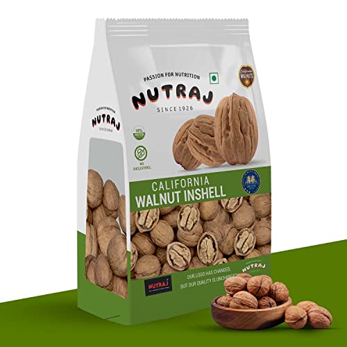 Image of Nutraj California Inshell Walnuts 1kg (500g x 2) | Akhrot | Dry Fruits | Nuts | Grocery Items.