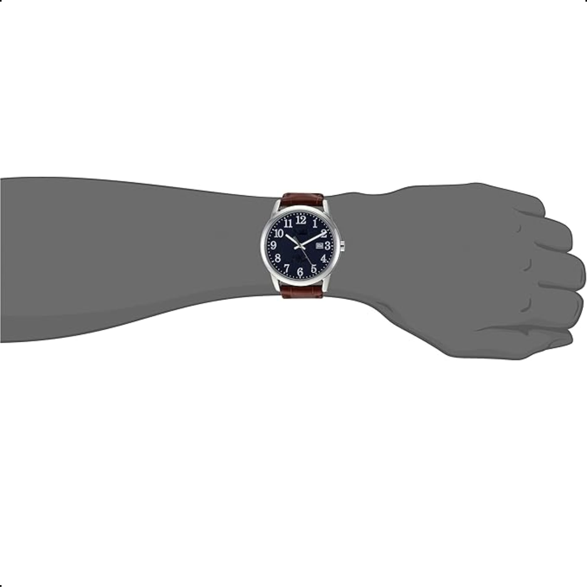 Tyme Cambridge Herren Uhr Analog Quarz mit Datum 30m Wasserdicht Klassische Armbanduhr für Männer mit Lederarmband Casual Design in Geschenkbox