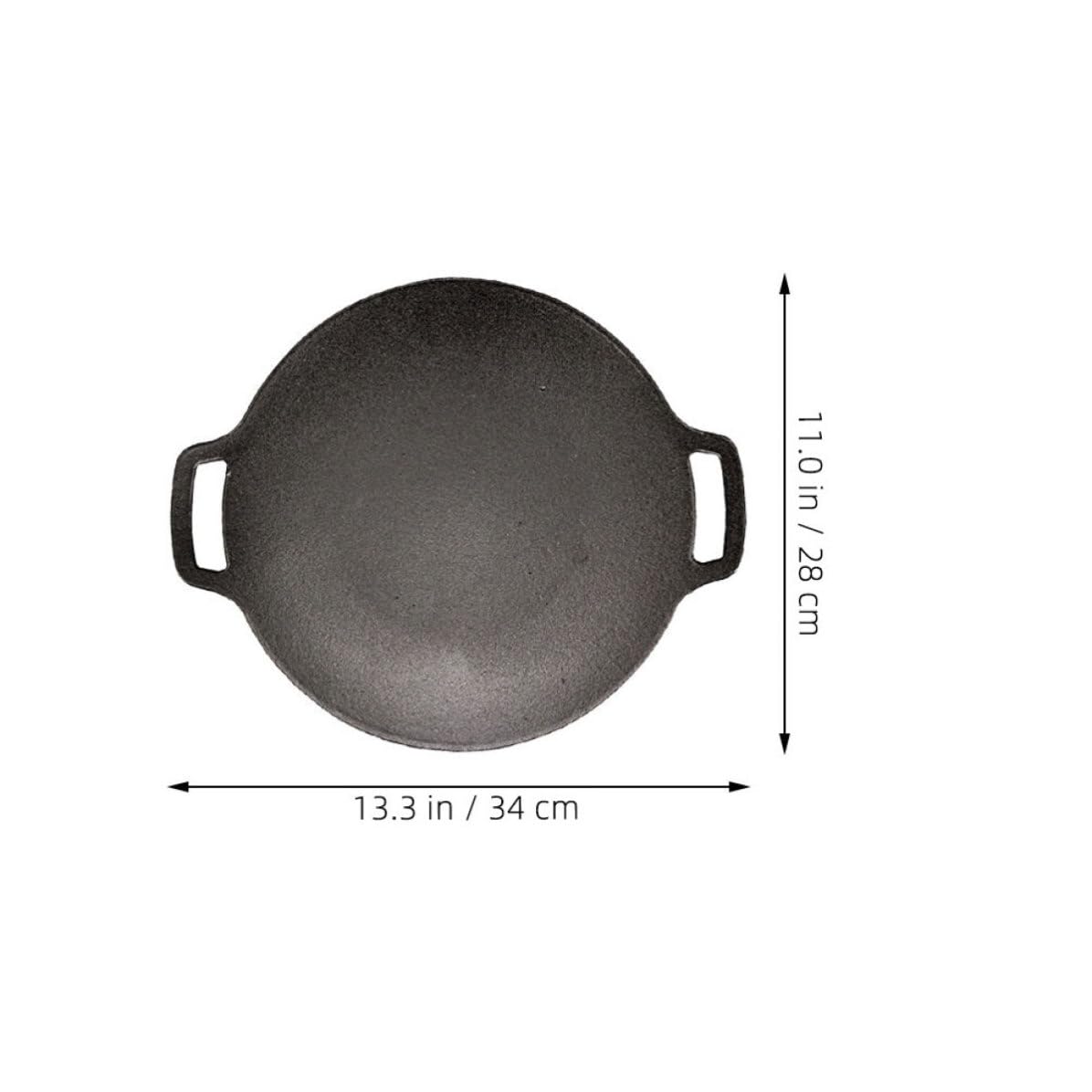 Plancha Grill de Hierro Fundido para Barbacoa Exterior Diseño Resistente y Tamaño Adecuado para Camping y Uso en Cocina de Gas