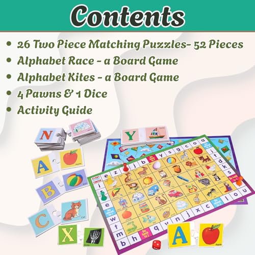 Image of Creative Educational Aids P. Ltd. - CRE1015 Alphabet Fun 3 in 1 Puzzle (Multi-Color)