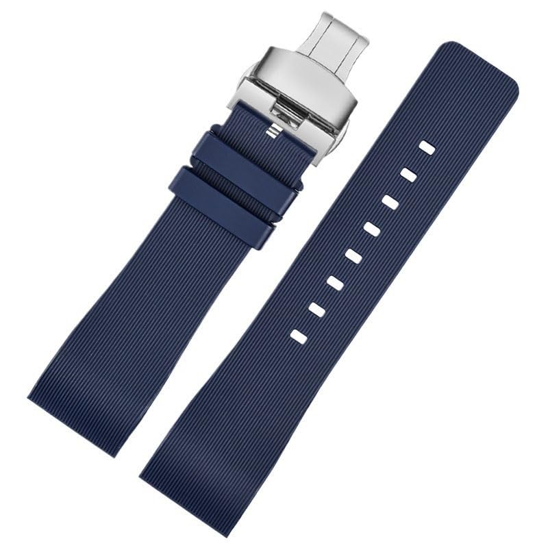 Bracelets de montre en silicone et en caoutchouc pour la série Cartier Santos