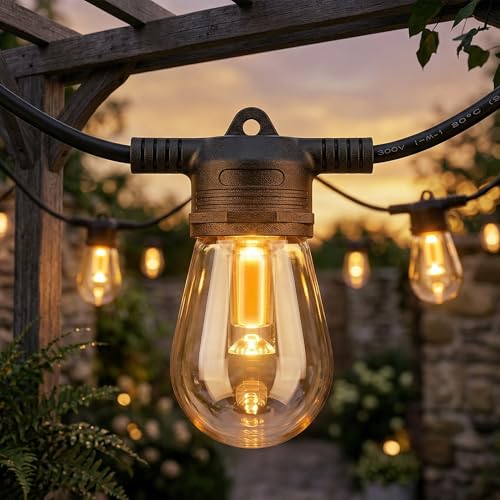 HOMCOM LED Lichterkette 16,8m LED Partylichterkette RGBW Warmweiß Lichtvorhang mit Stecker, Timer für Außen und Innen, Weihnachten, Hochzeit, Party, Garten
