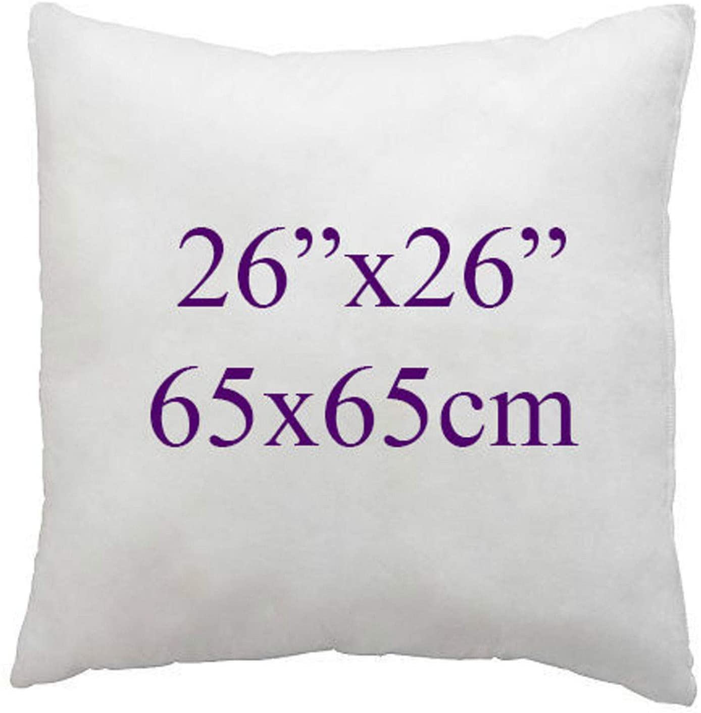 ARLINENS Super Soft white Duck Feather Cushion pads Inners, Inserts, Fillers, 100% Cotton Down Proof Cover, Hypoallergenic, (26"x26")
