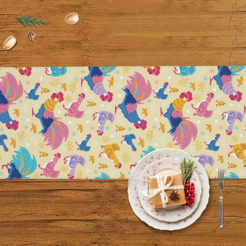 Chemin de table de Noël avec pompon, cadeau déco de table - 6