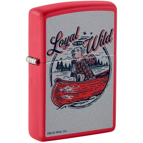 Encendedor Zippo personalizado con grabado rojo mate