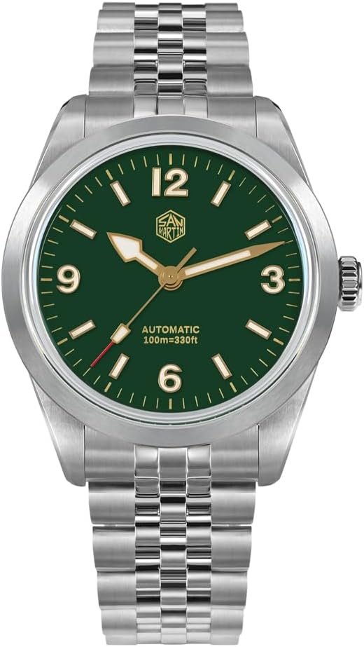 San Martin 38mm PT5000 SN0107G Men Sport Watch Fashion Luxury Explore Climbing Automatic Mechanical Dress Wristwatches