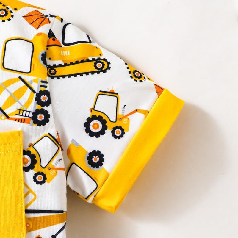 Toddler Boy Clothes Boys Summer Outfits Clothing Sets 3-8T Trendy Printed Shirts Matching Shorts Casual Playwear