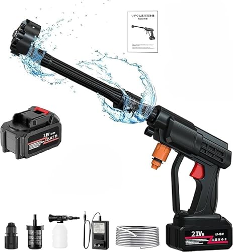 高圧洗浄機 コードレス 充電式 水圧洗浄機 洗車機 タンク式 強力噴射 吐出圧力 エアコン洗浄機 6MPa圧力 強力噴射 最大噴射距離12M 小型 軽量 洗車機 高性能 自吸式 持ち運び 20000mAhバッテリー 大容量 多機能 洗車用品 掃除用品 家庭