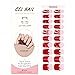 Semi Cured Gel Nail Strips 20 Pcs Christmas Red French Tip Gel Nail Wraps, Stickers, UV Light Required Nail Art Design Decoration Accessories