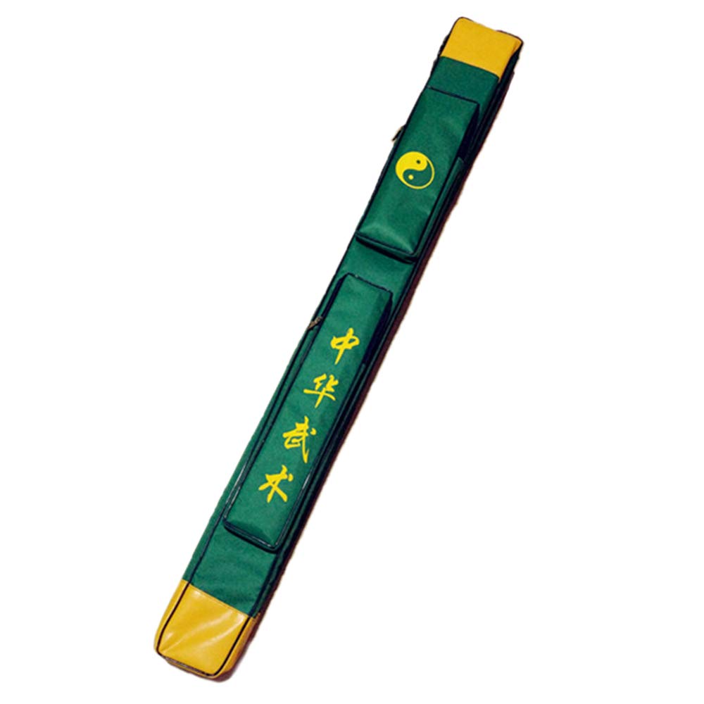 Funda para Espada de taichí, Estuche De Transporte Tai Chi, Espada Multifuncional Armas Una Y Doble Capa Verde Ejército Tela Oxford con PU,Single Layer(Double Layer)