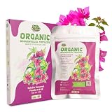 Organic Bougainvillea Fertilizer - High Potassium Seaweed Powder Plant Food, Bloom Booster for More Flowers, Root Growth, Soil Health & Brighter Color, Made from Maine Kelp, 2oz Makes 24 Gallons