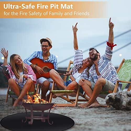 Tolare Feuerschutzmatte 61cm - Hitzebeständige Unterlage Für Feuerstelle & Grill