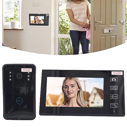 Campainha de Vídeo Sem Fio AC 110 a 240 V Vídeo HD Campainha Visual para Sistemas de Segurança Resid