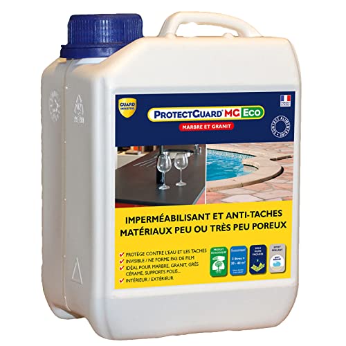 Imperméabilisant anti-tache Marbre Granit Brut- ProtectGuard MG Eco 2L- traite 40m²