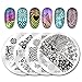 Biutee Nail Stamping Plates Set 30pcs Nail Plates 2stamper 2scraper 1storage bag 1Plate Holder Flower Animal Pattern Nail plate Template Image Plate Stencil Nails Tool