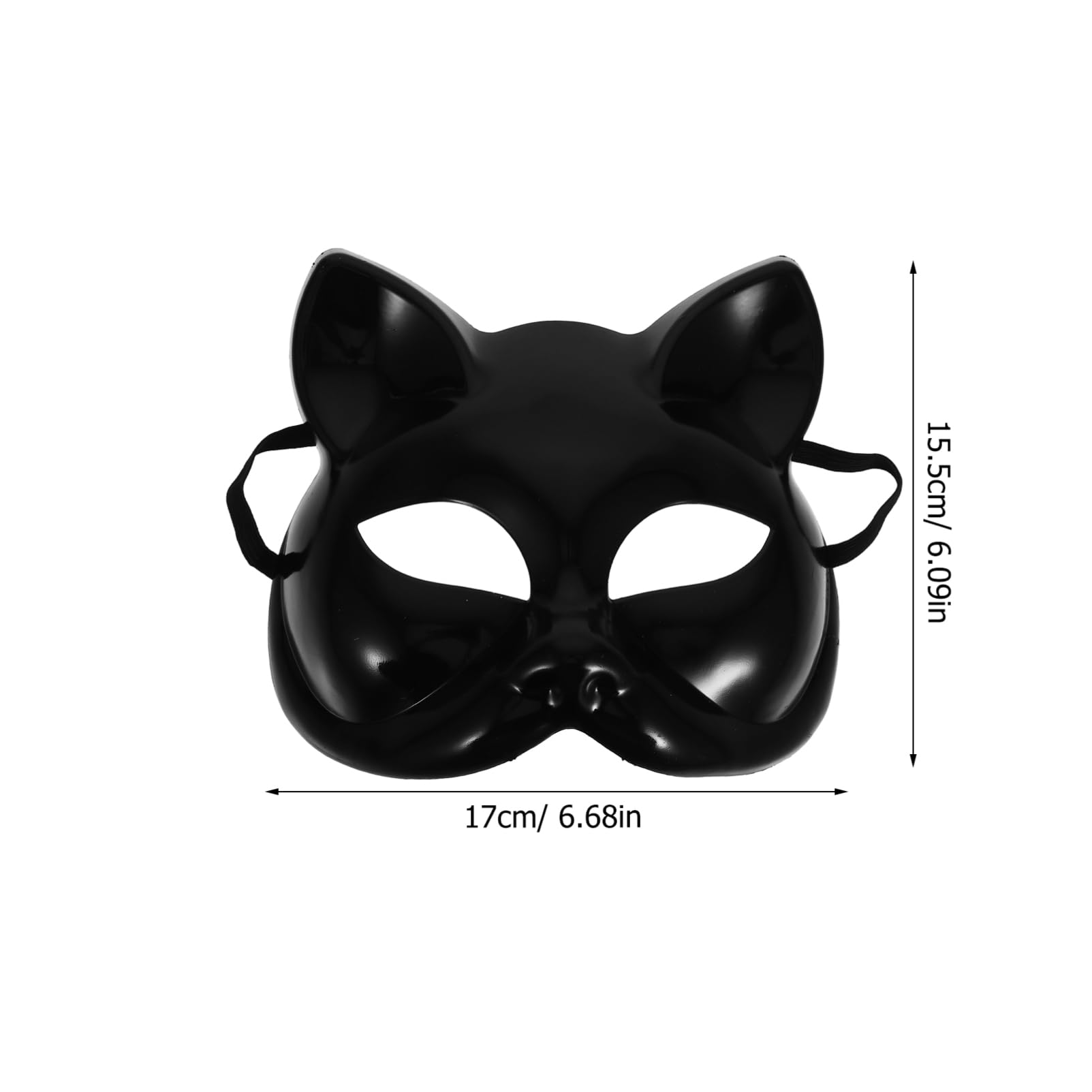 Cabilock DIY for Crafting Lightweight Paintable Plastic Half Face Mask for Halloween Parties Masquerades and Creative Costumes Versatile Use for Any Event