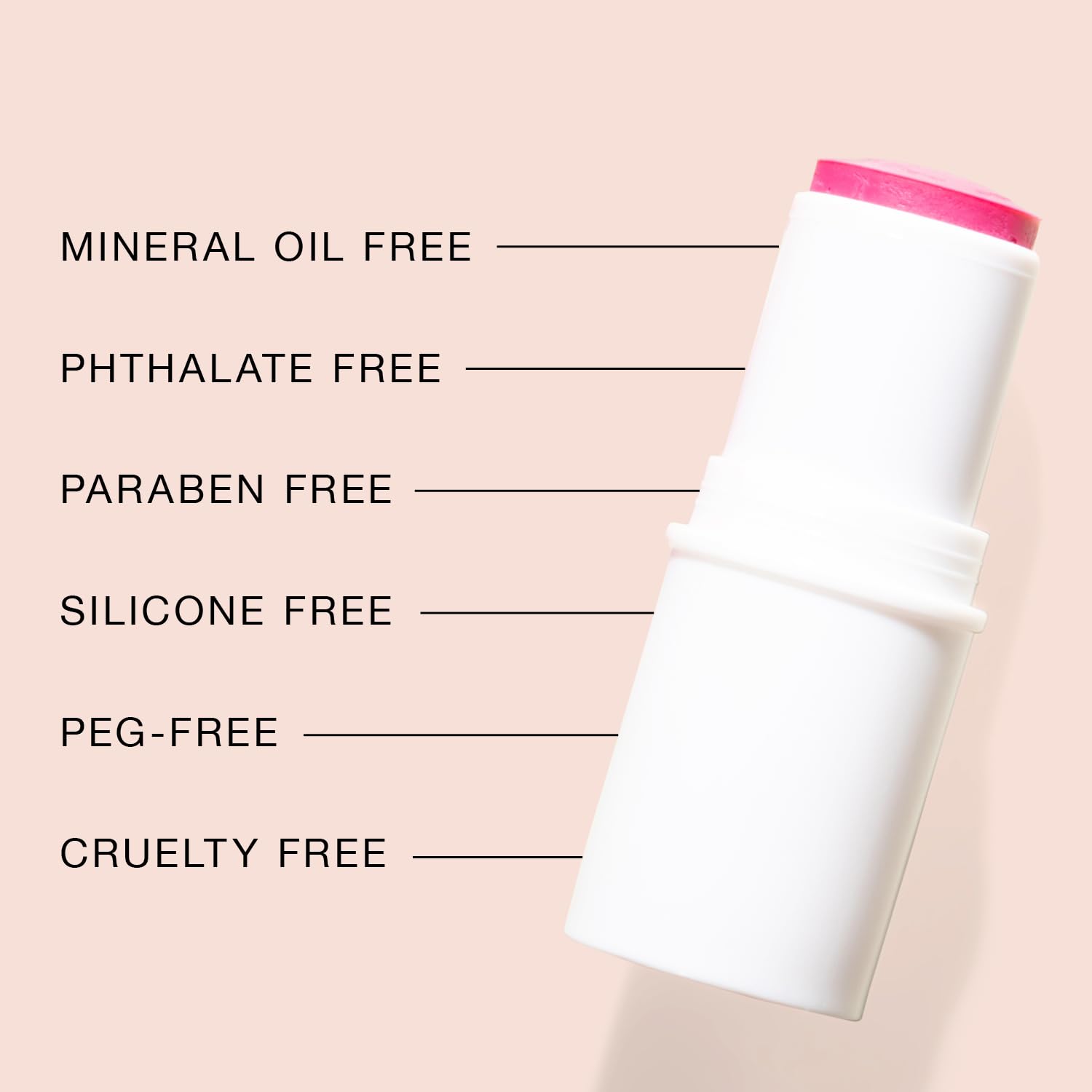 BOOM! by Cindy Joseph Boomstick Peony Pink, 3-in-1 Cream Blush Stick for Eyes, Lips & Cheeks, Long-Wearing Blendable & Buildable Colour for Mature Skin, Vegan & Cruelty-Free - Image 4
