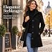 Mantel Damen Winter Kurzmantel Herbstmantel Locker Wintermantel Modische Bequeme Übergangsmantel Casual Trenchcoat Winterjacke für Alle Outdoor-Aktivitäten