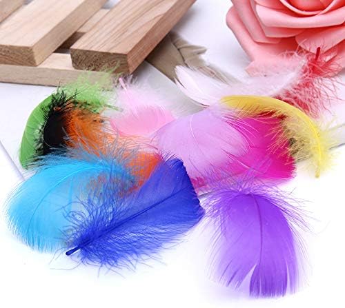 500pcs 3-5 inches Colorful Feathers for DIY Craft Wedding Home Party Decorations
