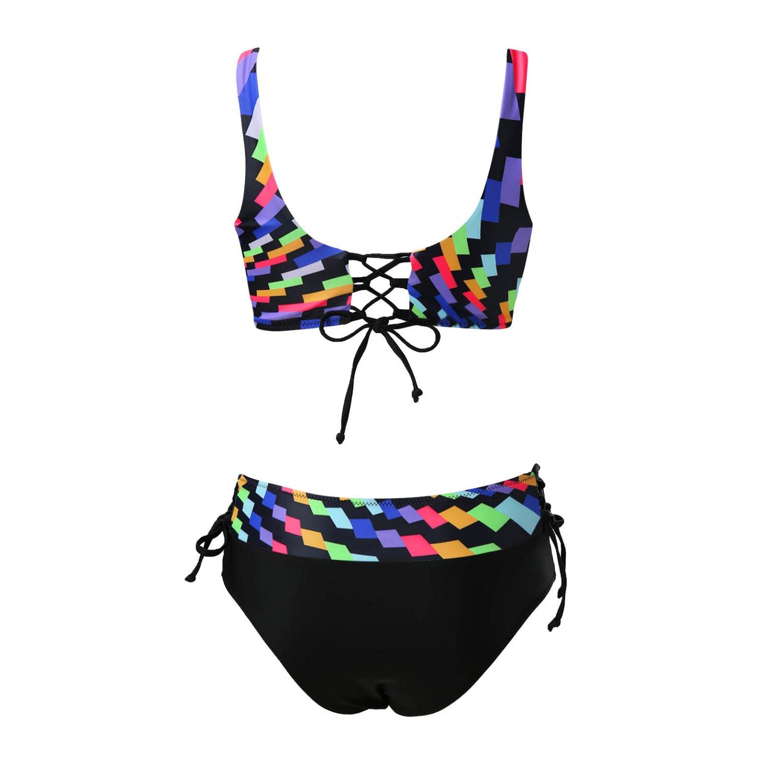 Sheey Bikinis Mujer Push Up Dos Piezas Bikini Mujer,Bikini Push Up con Relleno Bikinis Mujer 2022 Brasileño Biquini Niña Biquini Mujer Negro Biquinis de Niñas Bonitos Bikini Talla Grande