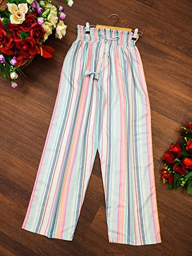 Image of Leriya Fashion Women's Mix Cotton & Rayon Pants Stretchy Work Slacks Business Casual Office Straight Leg /Regular Fit Trouser Pant