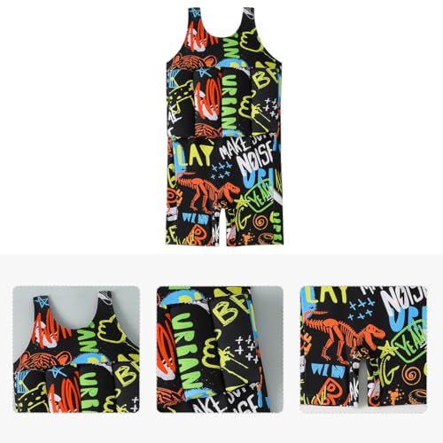 Image of Kids Float Swimsuit Buoyancy Sticks for Baby Boys Girls One Piece Floating Swim Vest Training Aid Swimwear
