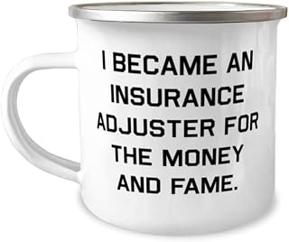 Beautiful Insurance adjuster Gifts, I Became an, Insurance adjuster 12oz Camper Mug From Team Leader, Gifts For Colleagues