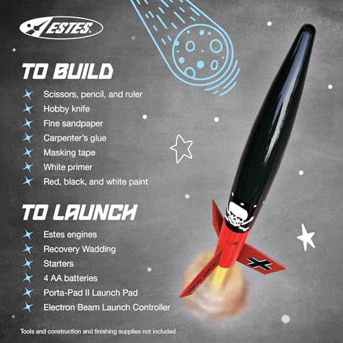 Estes 0651 Der Red Max Rocket-Building Kit, Intermediate Flying-Rocket-Model Kit for Ages 10+ - Image 4
